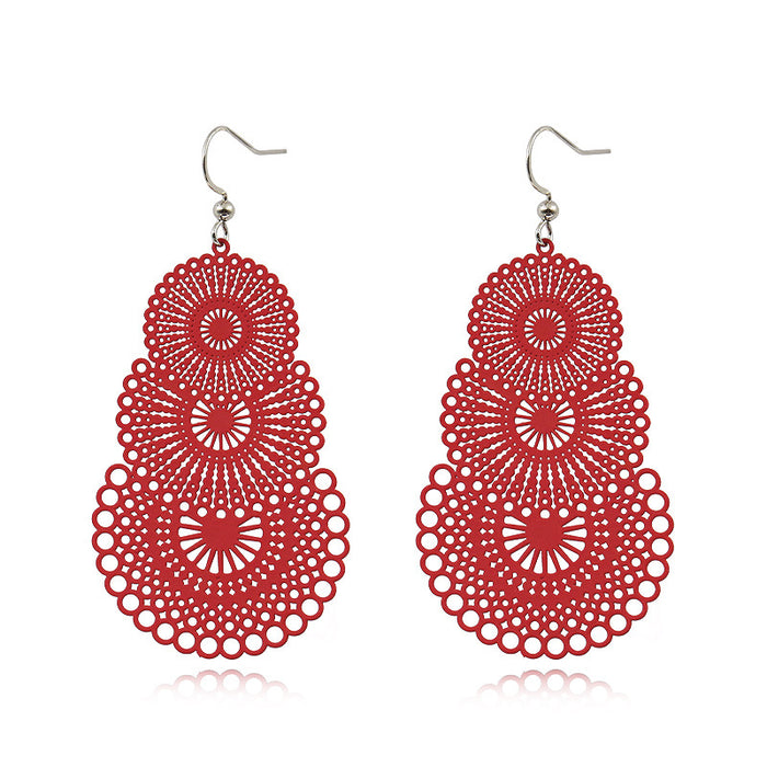 Boho Pattern Fashion Colorful Earrings