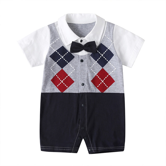 Little Gentleman Summer Short Sleeve Boys' Jumpsuit