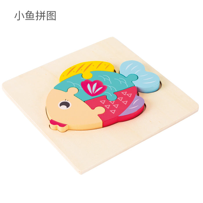 Children's Cartoon Puzzle Puzzle Wooden Toy