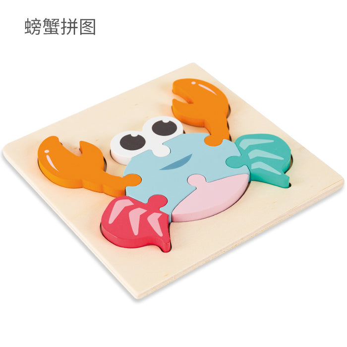 Children's Cartoon Puzzle Puzzle Wooden Toy