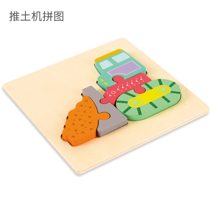 Children's Cartoon Puzzle Puzzle Wooden Toy