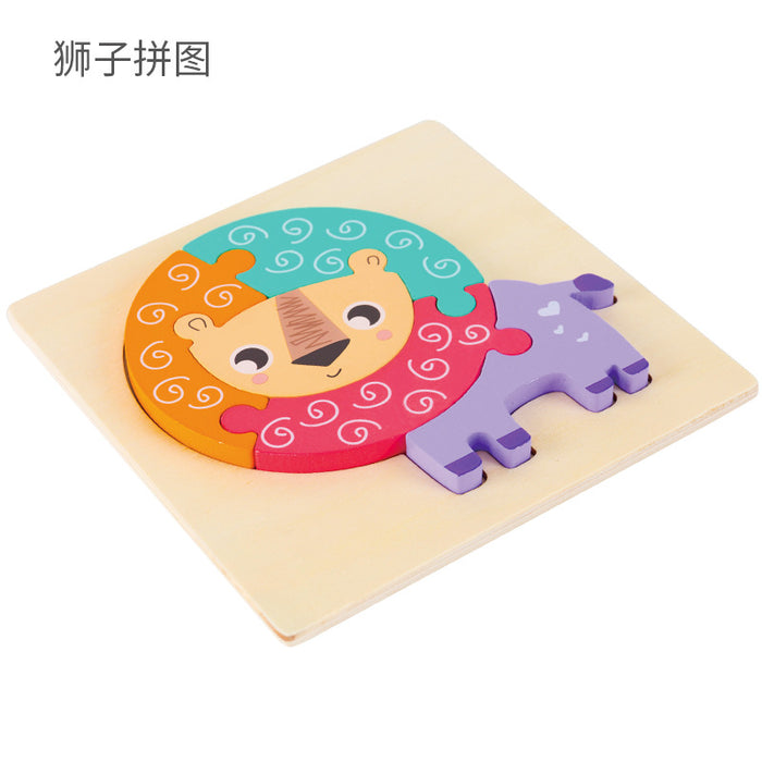 Children's Cartoon Puzzle Puzzle Wooden Toy