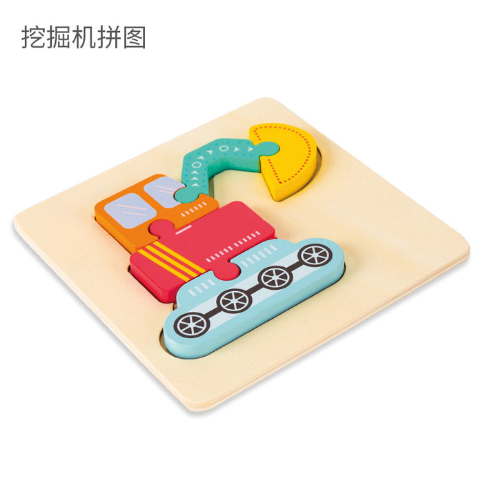 Children's Cartoon Puzzle Puzzle Wooden Toy