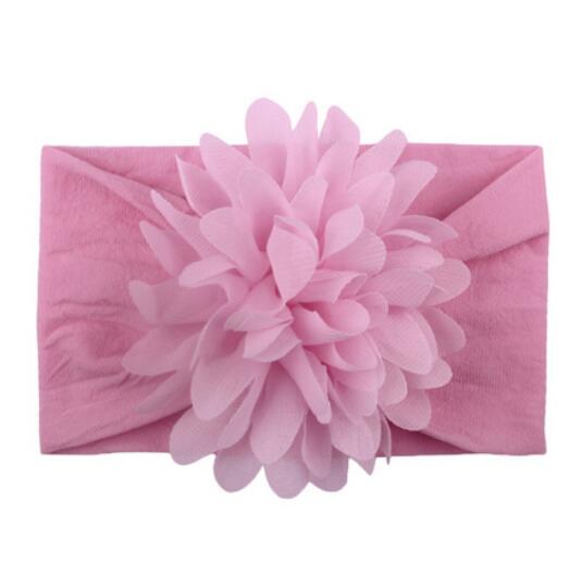 60Pcs Fashion Baby Nylon Flower Bandana Headband Accessories