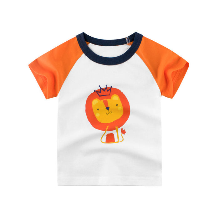 Children's short sleeve T-shirt cotton