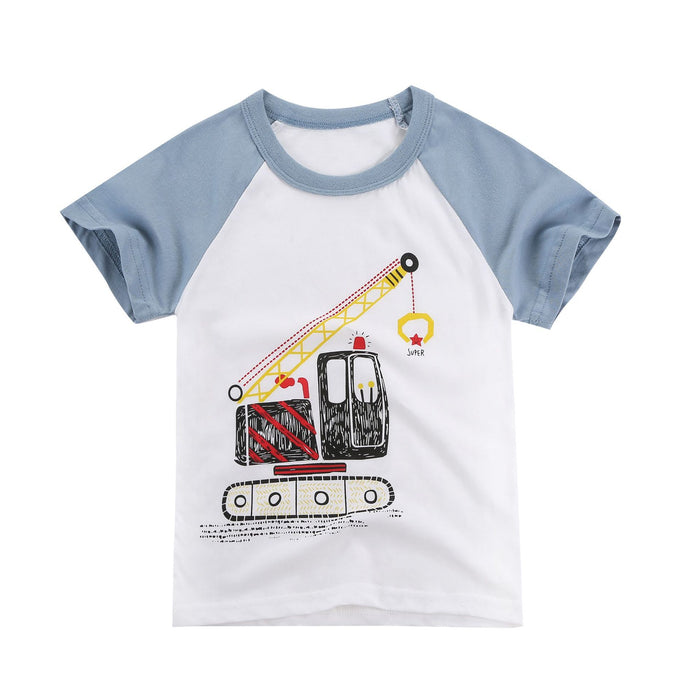 Cotton T-shirt cartoon half sleeve T-shirt