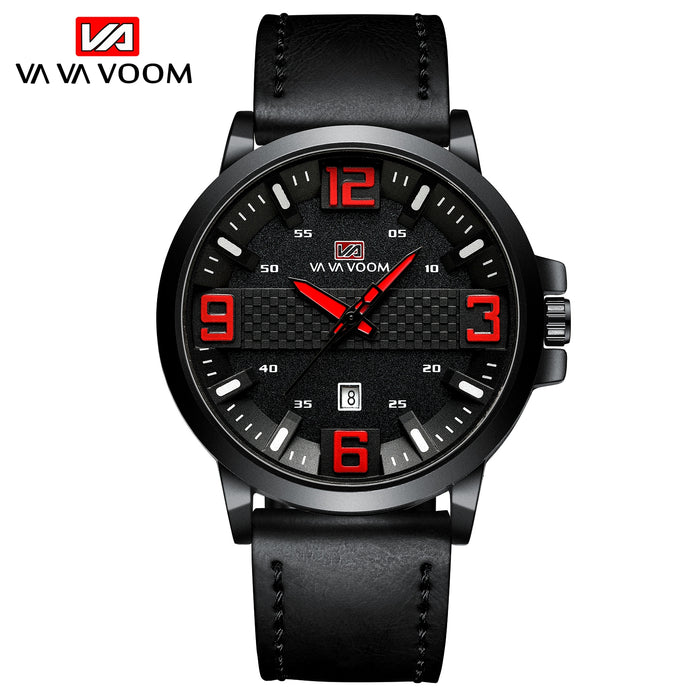 Calendar Wristwatch Fashion Mens Top Brand Luxury Sports Leather Watches