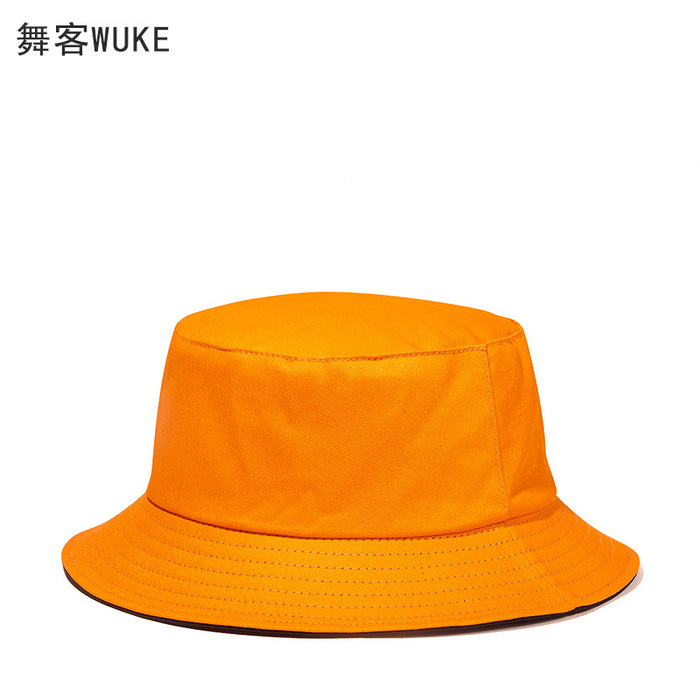 New Solid Color Double-sided Fisherman Hat Sun Hat