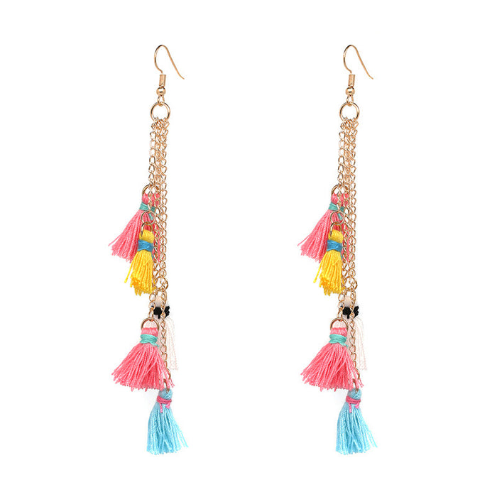 New Women's Jewelry Bohemian Tassel Earrings