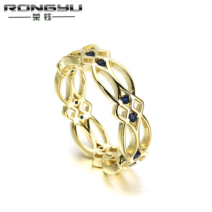 New Simple Ring Women's Fashion Hollow Ring