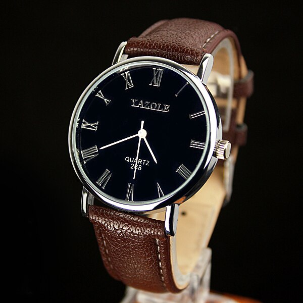 Yazole Watch Simple Style Quartz Watch Business Fashion Unique Leisure Leather Watches