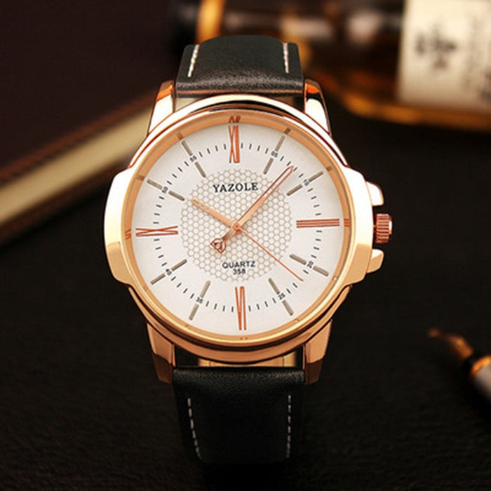 Yazole Brand Luxury Famous Business Men's Watch Male Clock Fashion Quartz Watch