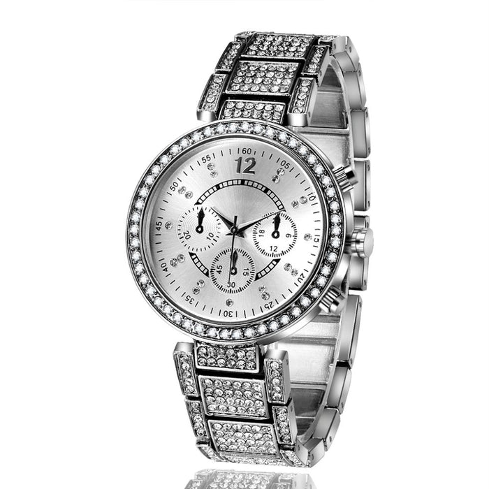 Luxury Watches Quartz Retro Women's Casual Clock Rhinestone Watch