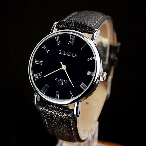 Yazole Watch Simple Style Quartz Watch Business Fashion Unique Leisure Leather Watches