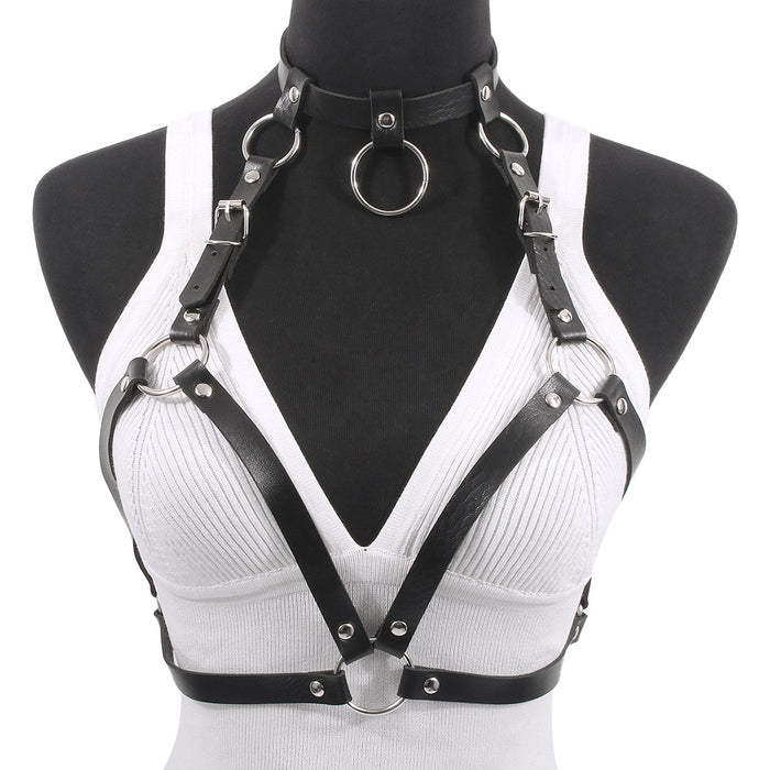 Women Sexy PU Body Chain