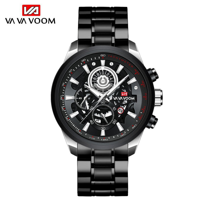 Business Men's Non-Automatic Mechanical Multi-Function Watch Sports Luminous Calendar Watch