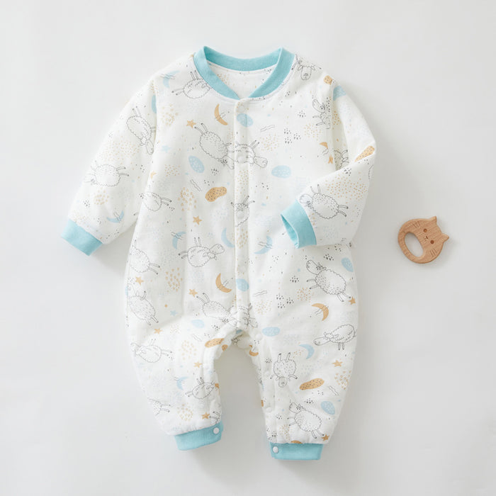 Baby Cartoon Warm Jumpsuit