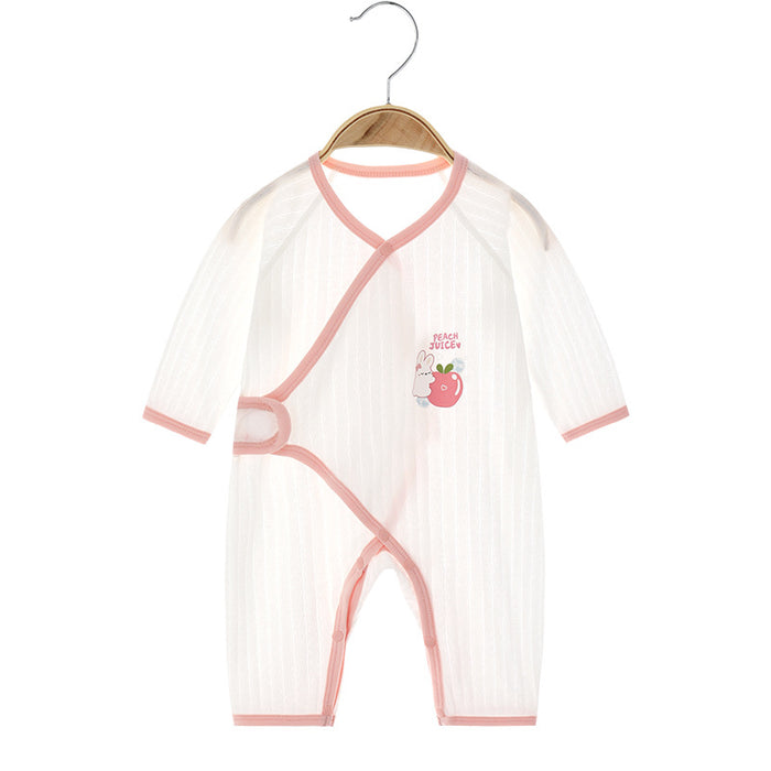 Newborn Velcro Pure Cotton Long Sleeved Romper