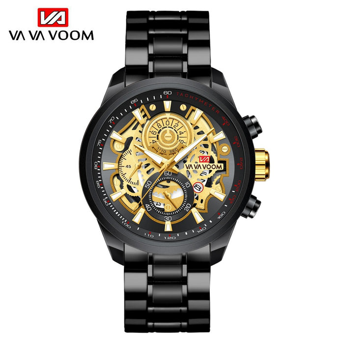 Business Men's Non-Automatic Mechanical Multi-Function Watch Sports Luminous Calendar Watch