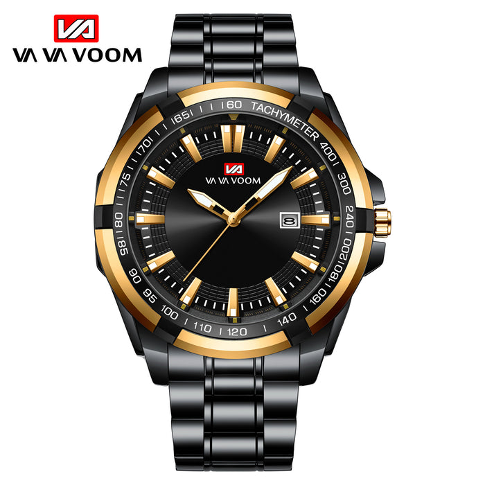 Men's Watch Business Calendar Quartz Watch Simple Atmospheric Luminous