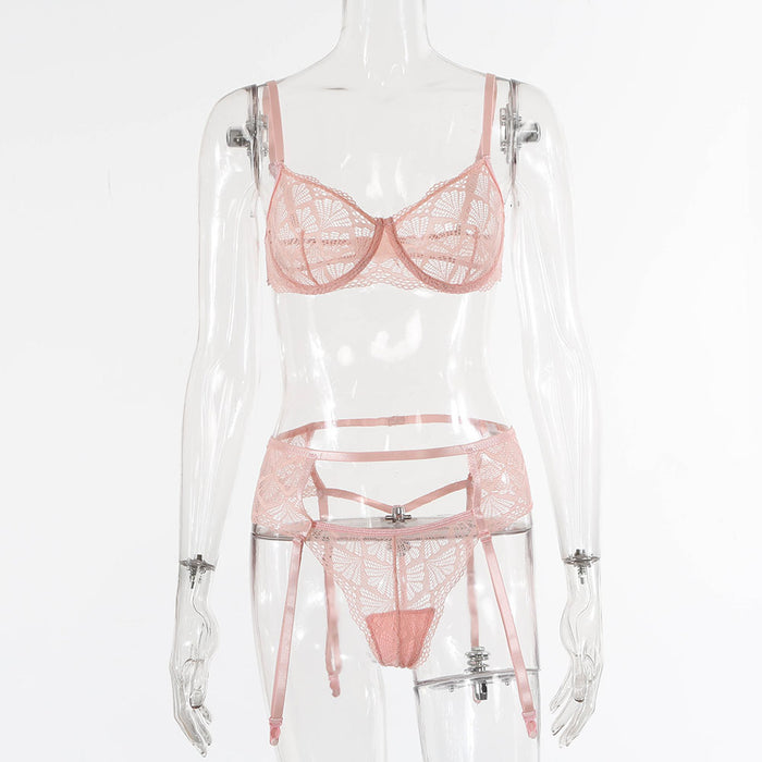 Women's Lace Underwear Sexy Lingerie Two Piece Set