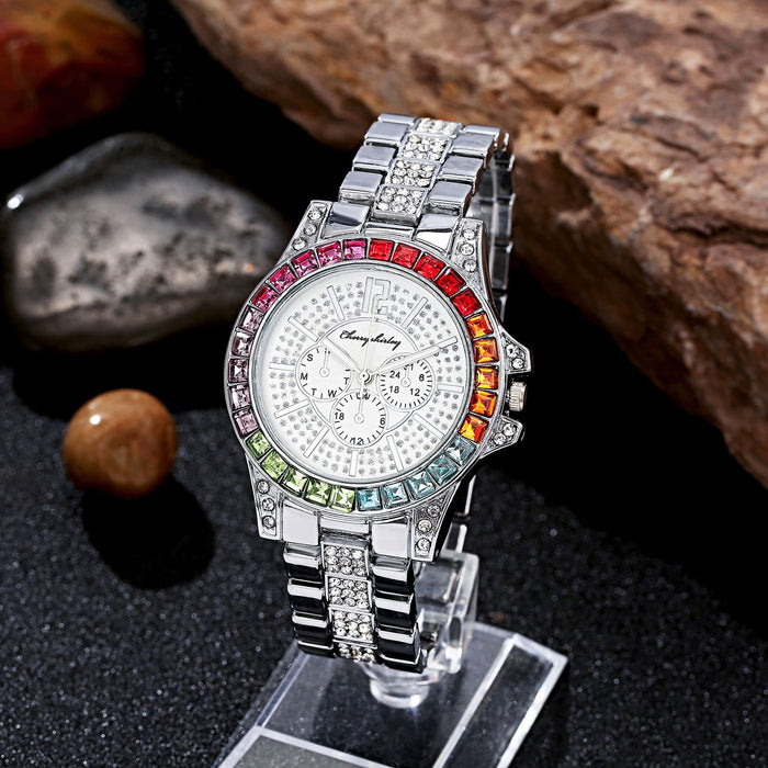 New Stainless Steel Women Wristwatch Quartz Fashion Casual Clock  LLZ20809