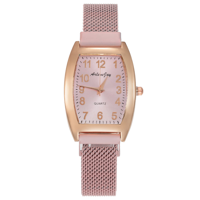 New Simple and Fashionable Square Digital Mesh Belt Women's Watch Llz20030