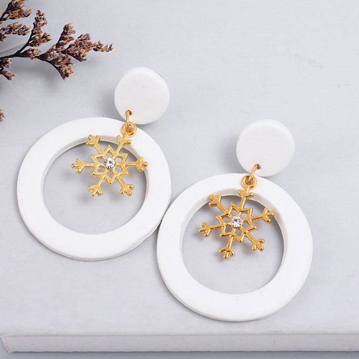 Advanced Cloud Snowflake Love Simple Earrings Earrings