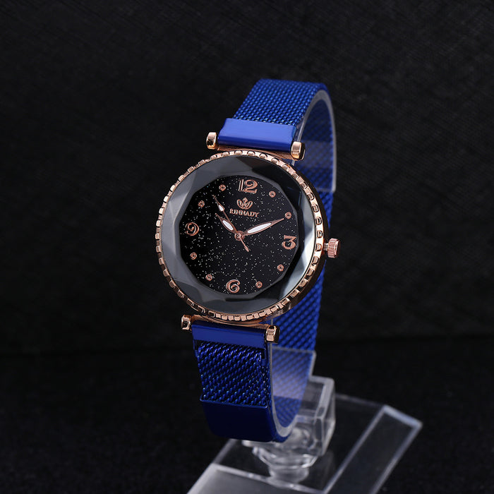 Fashion Simple Starry Sky Milan with Female Student Quartz Watch Llz22217