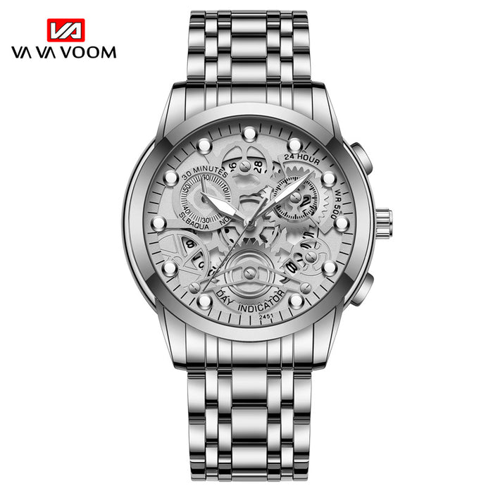 Men's Hollow Out Business Watch Trend Quartz Luminous VAVA2451