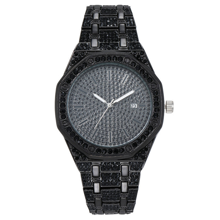 Women Watch Rhinestone Steel Quartz Fashion Wristwatch LLZ13888