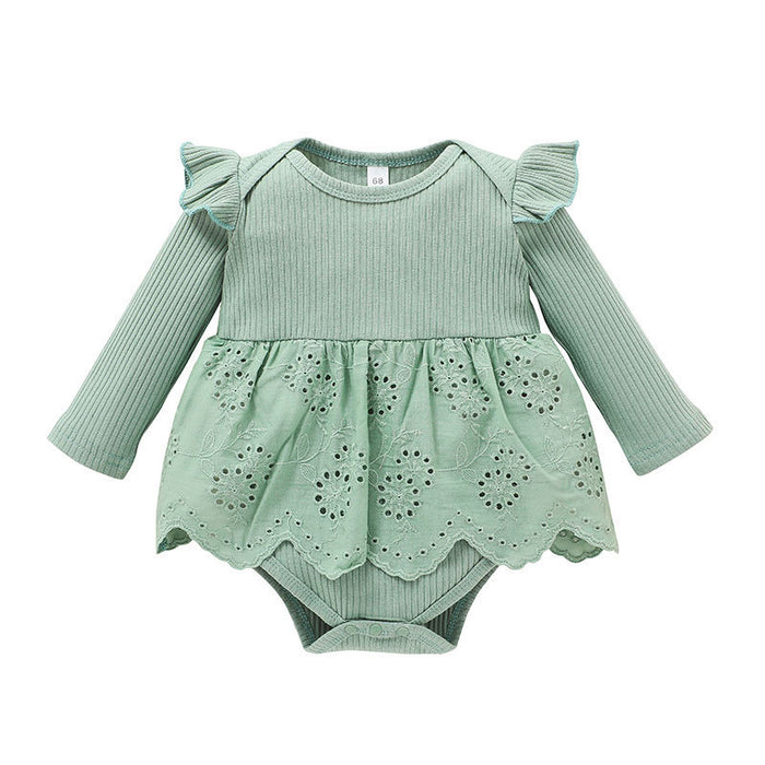 Baby Girl Green Jumpsuit