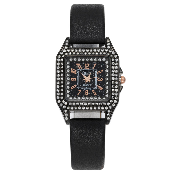 Fashion Star Studded Square Star Sky Digital Leisure Watch Llz20031