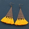 Vintage Tassel Earrings Women's Bohemian Long Pendant Earrings