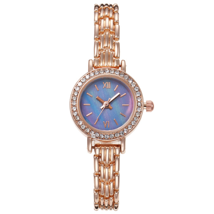 Women Watch Rhinestone Steel Quartz Fashion Wristwatch  LLZ14208