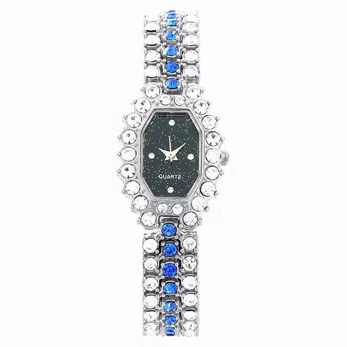 Fashion Women Dress Watches Luxury Crystal Bracelet Quartz Wristwatch Casual