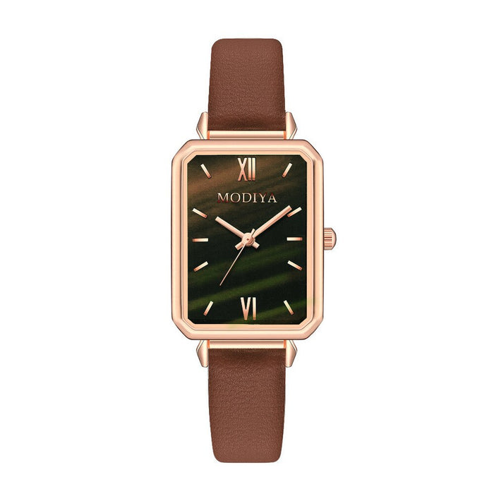 Trendy Laides Watch Popular Hot Quartz Green Luxury Women Wristwatch