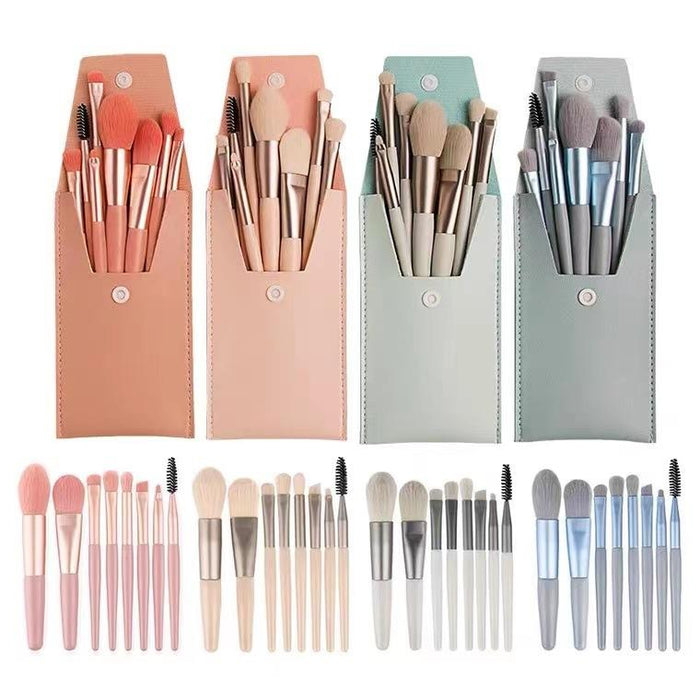 8pcs/set Portable Makeup Brush Set