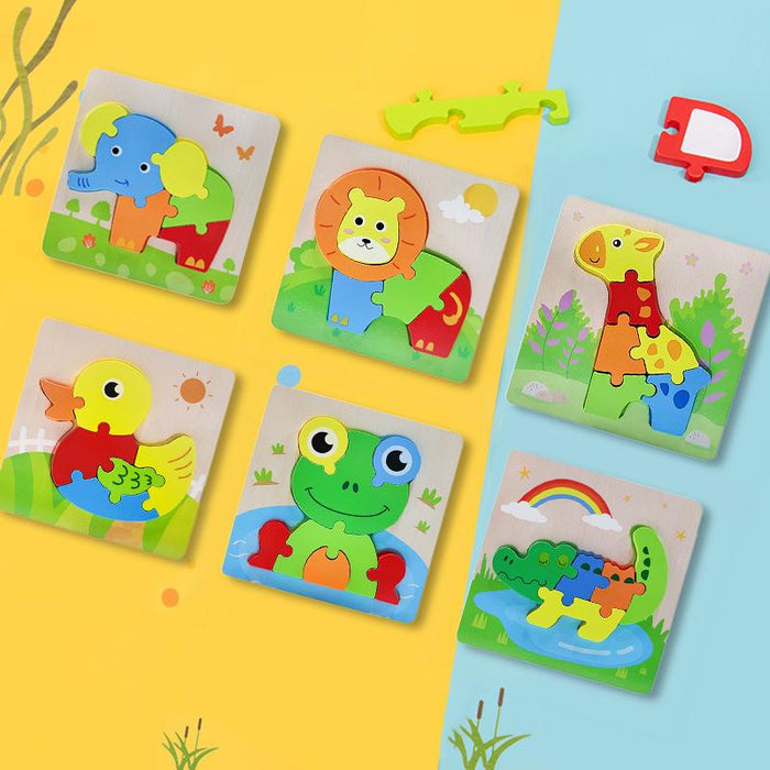 Children's Puzzle Wood Puzzle Building Block Toy