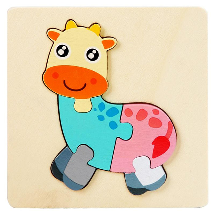 Children's Cartoon Wooden Puzzle Toy