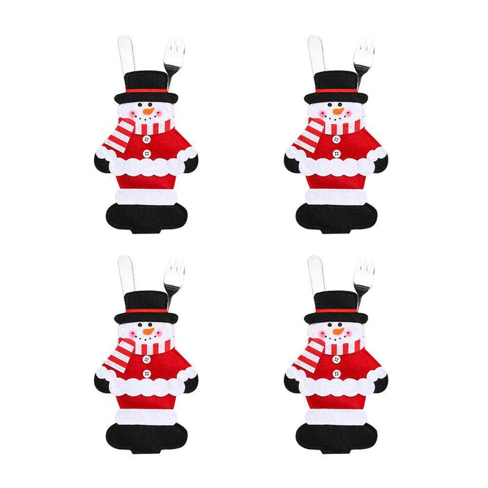 4PCS 44 Styles Christmas Knife and Fork Holder