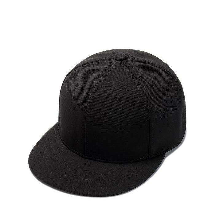 Black Breathable Simple Baseball Cap Solid colour Flat Brim Cap