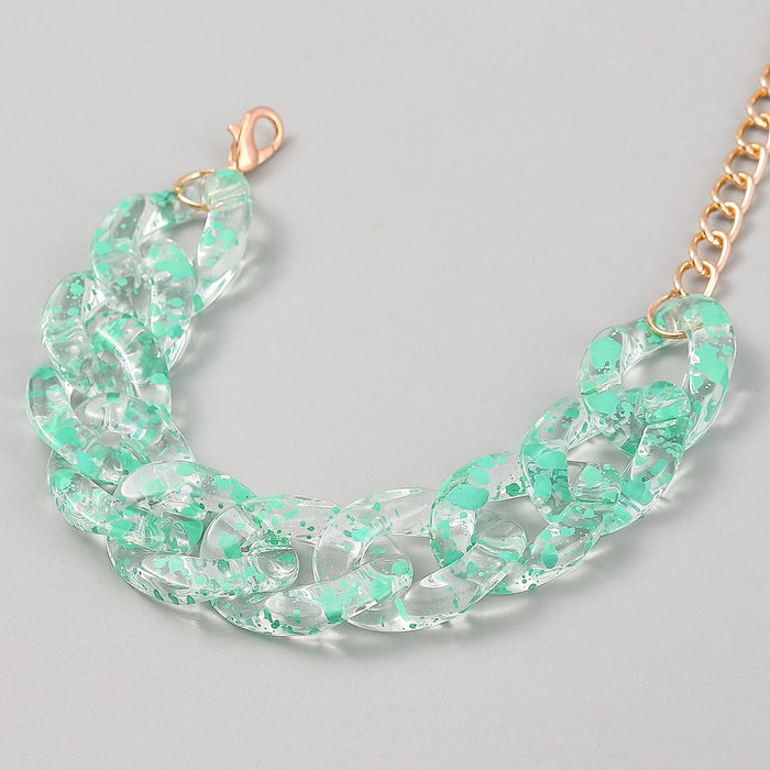 Fashion Jelly Acrylic Chain Resin Bracelet