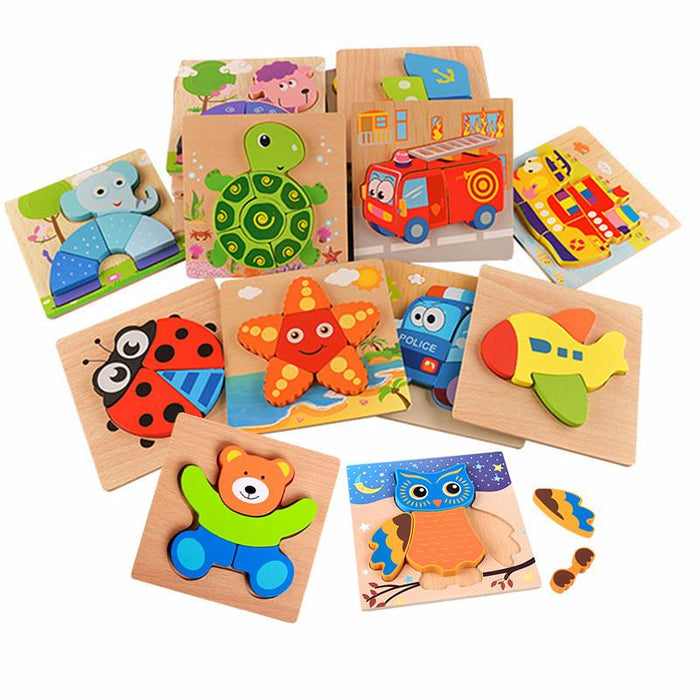 Wooden 3D Puzzle Children's Educational Toy