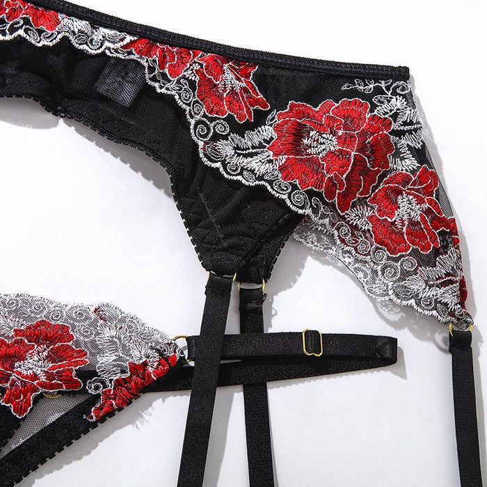 Sexy Lingerie Women's Fashion Embroidered Underwear Set