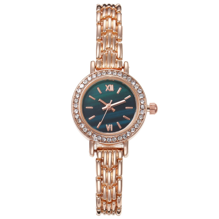 Women Watch Rhinestone Steel Quartz Fashion Wristwatch  LLZ14208