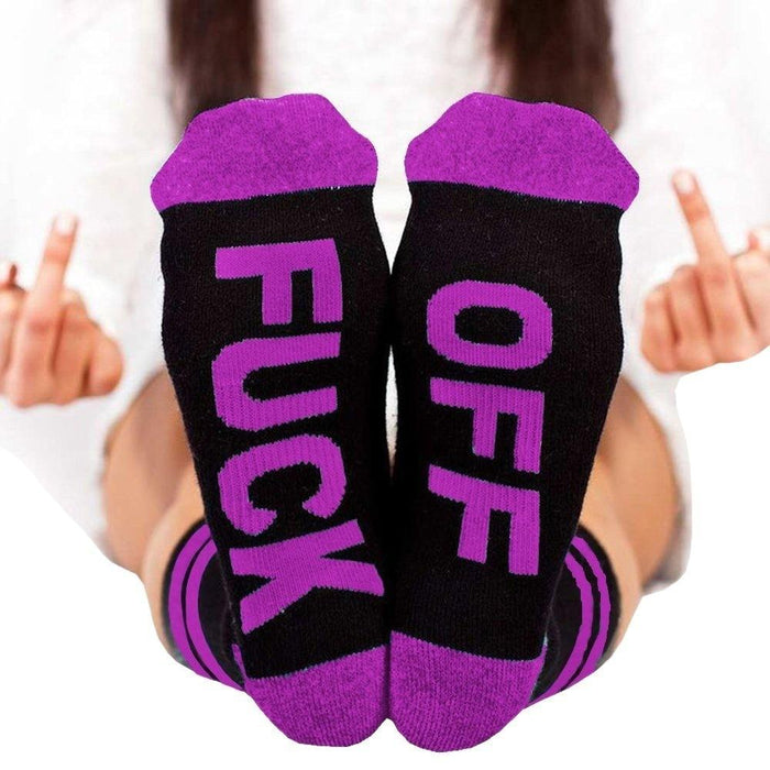 Mid tube socks men and women sole alphabet socks