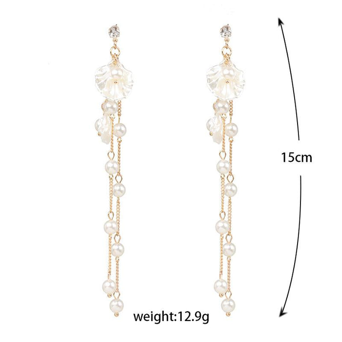 New Women's Jewelry Pearl Shell Earrings