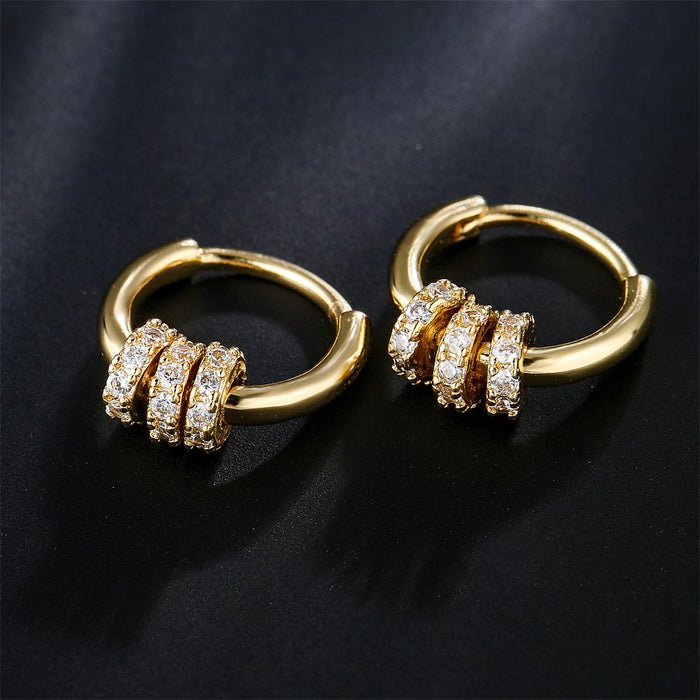 New Fashion Personality Zircon Small Earrings Women's Earrings