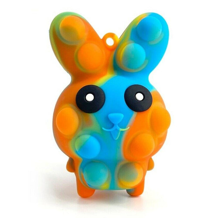 3D Rabbit Stress Relief Ball Anti Stress Fidget Toy Silicone